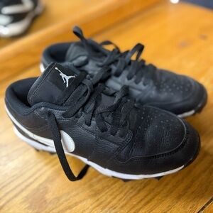 Jordan Kids Black and White Sneakers